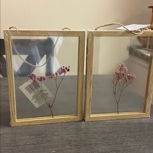 Pink Floral Floating Art Frame